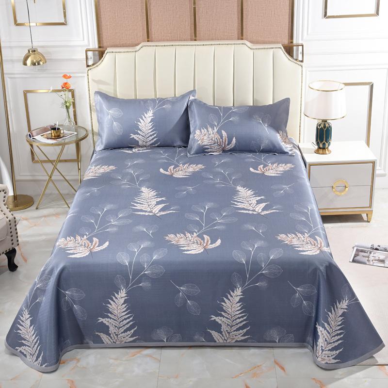 Eisseidenmatte Dreiteiliges Set Maschinenwaschbare Faltmatte Sommer Klimaanlagenmatte Haushalts-Rattanmatte Bettzeug