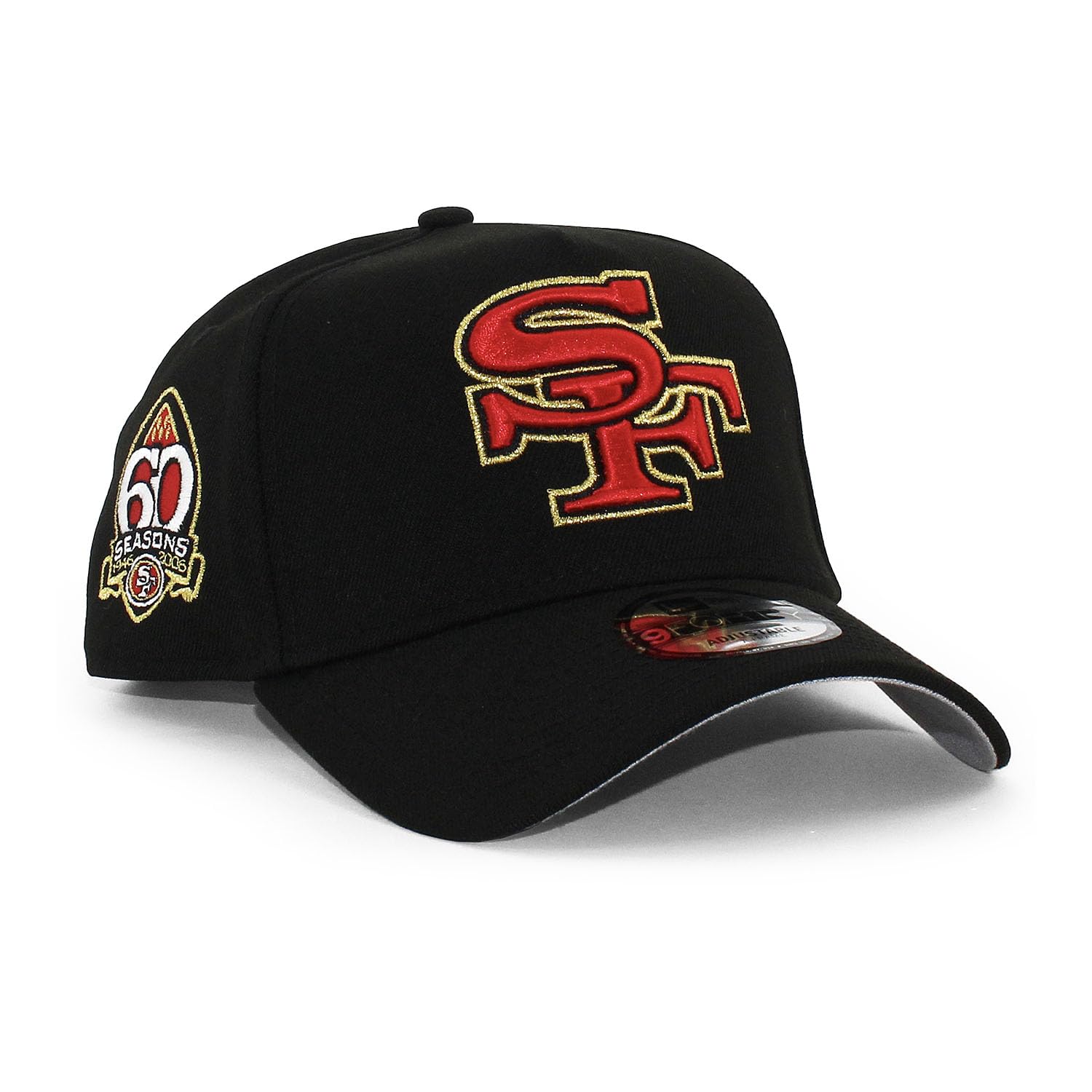 

[New Era] EU exclusive cap 9FORTY snapback San Francisco 49ers NFL 60TH GREY BRIM A-FRAME SNAPBACK CAP SAN FRANCISCO 49ERSS AF 940 hat American