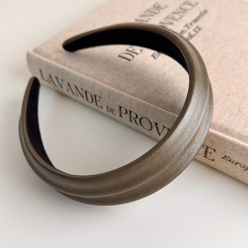 Haarreif im französischen Stil, Haarbänder, Retro-Leder, breite Stirnbänder, Damen-Haarband, weiblich, zum Waschen des Gesichts, Make-up, Kopfschmuck, Haarschmuck