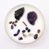 Solar Plexus Chakra Crystal Candle Amethyst Black Agate