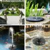 13/16cm Solar Fountain Floating Pump Water Feature Garden Pool Pond For Bird Bath/fish Tank/small Pond Outdoor Garden-Decor