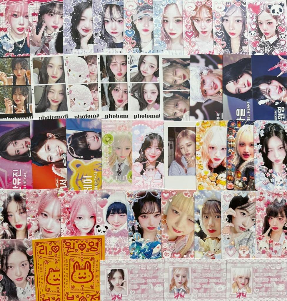 [USED] IVE Domson Sticker Cards Korean Artist 240 Sheets