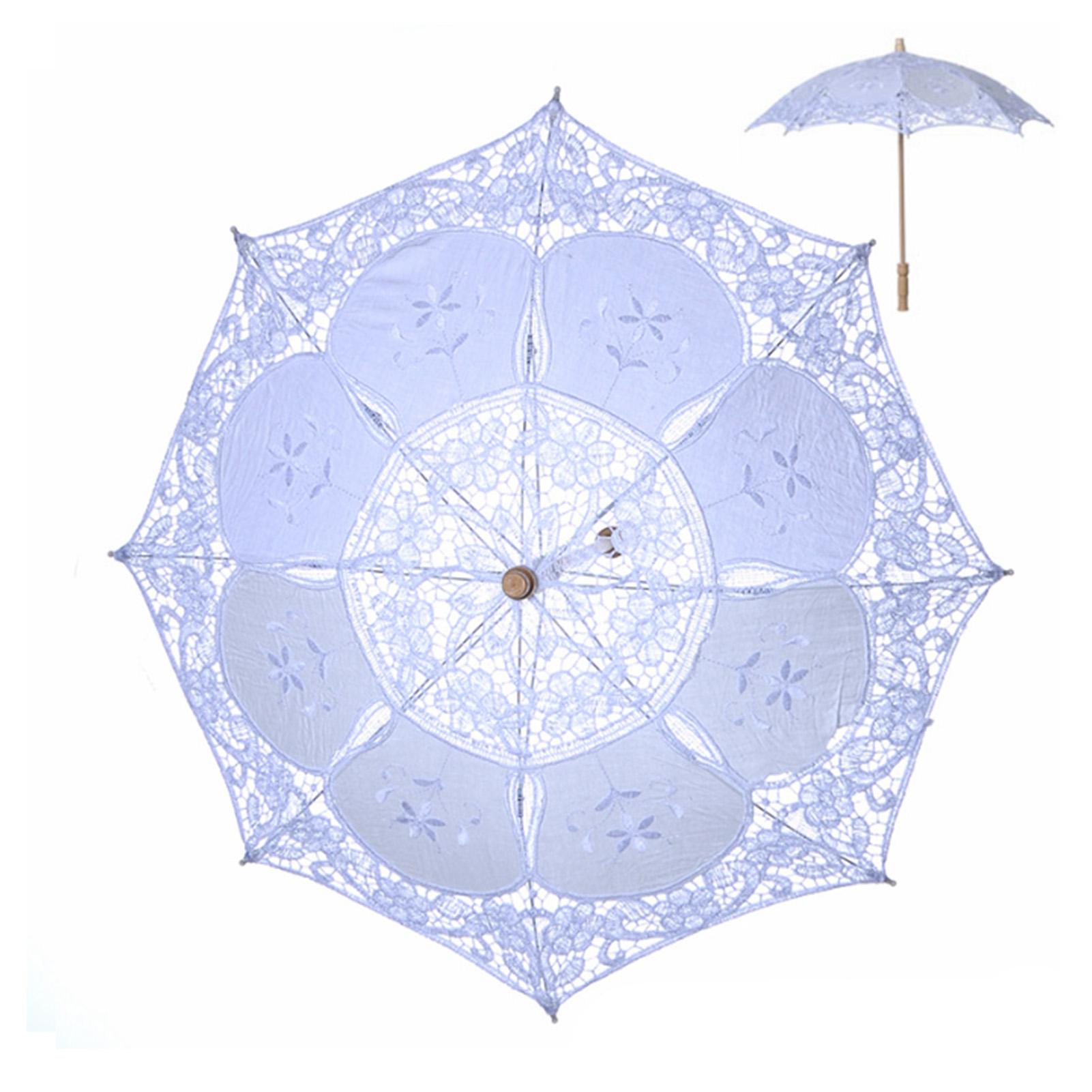 Wedding Lace Umbrella Elegant Bridal Parasol Romantic Umbrella for Wedding Decoration Photo Props