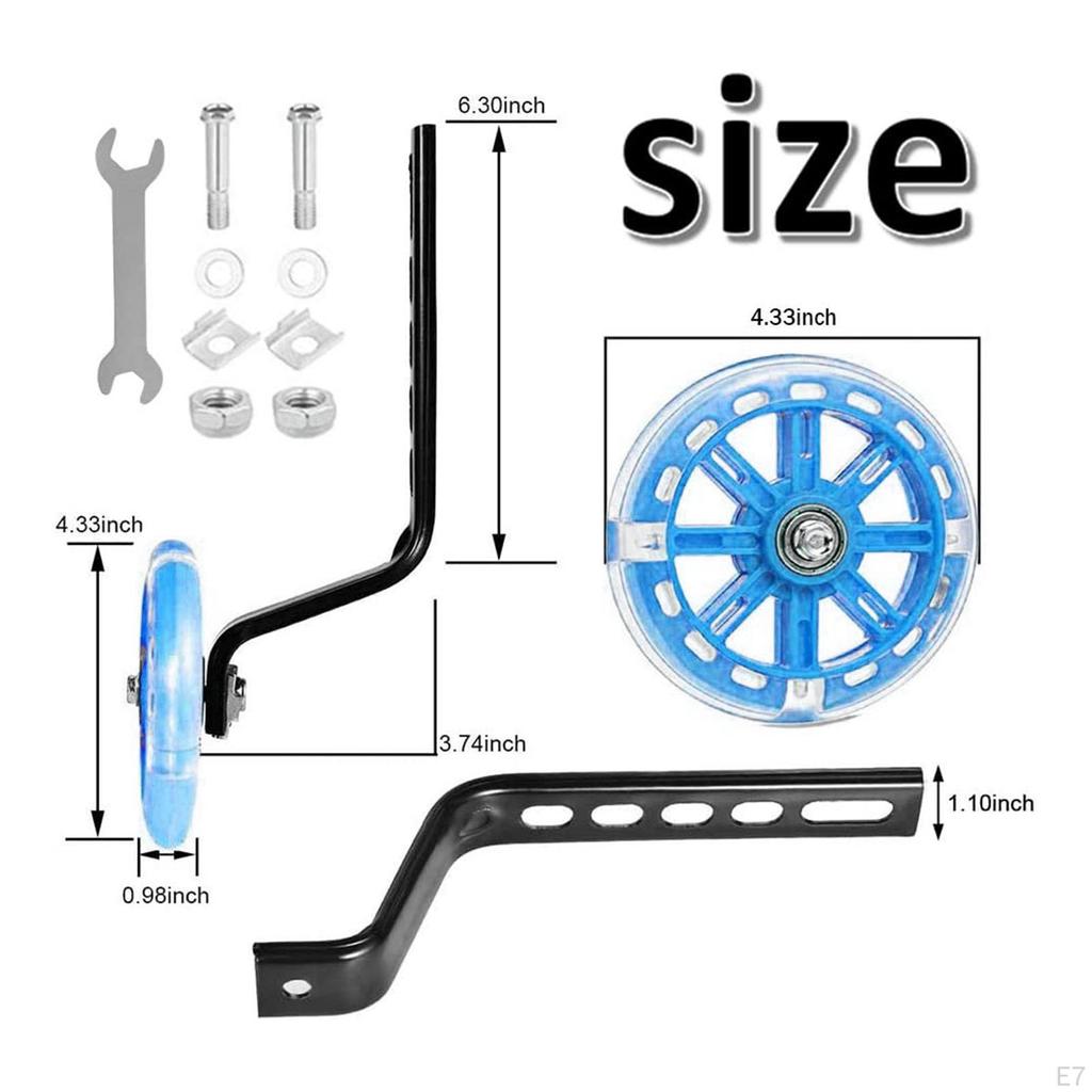 Stabilizers for Kids, 1 Pair Rear Wheel Support Kit 12 to 20 Inch Bikes