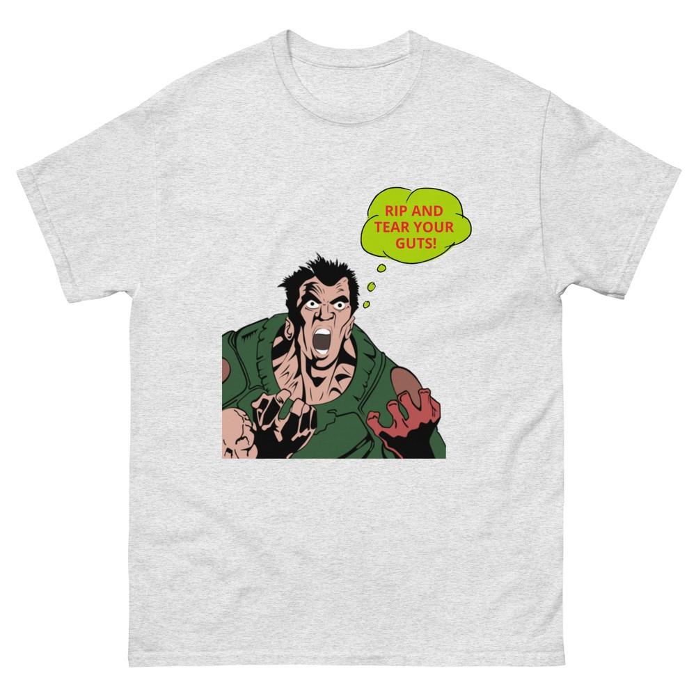 

Унісекс футболка DOOM Guy, Футболка для ретро-геймера, Кастомна футболка з коміксом DOOM 2XL