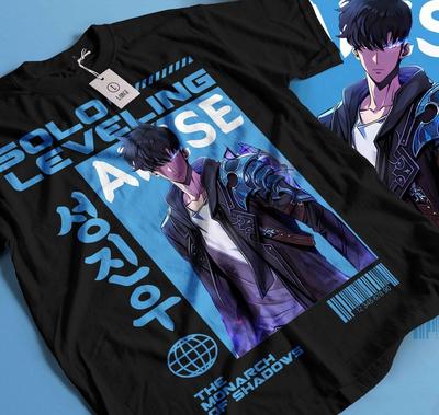 Camiseta Solo Leveling Sung Jinwoo Liu Zhigang Anime Jonas Reiji talla 357