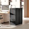 3-Drawer Filing Cabinet with Lock - Black