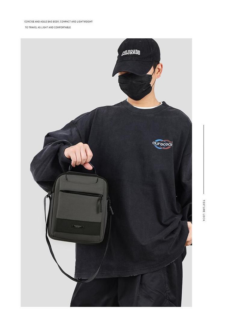 Men's 2025 Summer Urban Simple Oxford Cloth Crossbody Bag