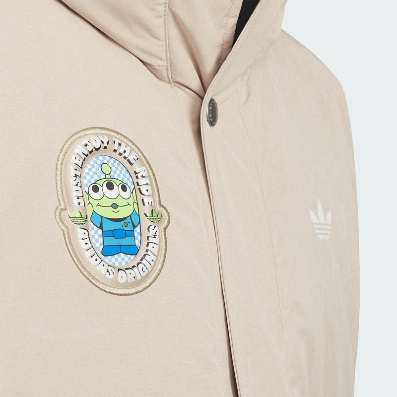 adidas Originals X Disney Collaboration Jacket Toy Story Pixar Brand Logo Letter Hooded Fashion Simple 2 Piece Set Kids Jackets KB5145