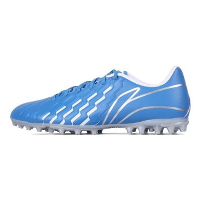 Li Ning MG Artificial Turf Durable Soccer Shoes Men Soccer Shoes Blue White YSFU005-2