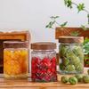 700ml Glass Sealed Jar Embossed Begonia Pattern Decoration Box Vintage Candy Snack Green Plum Storage Jar Kitchen Food Container