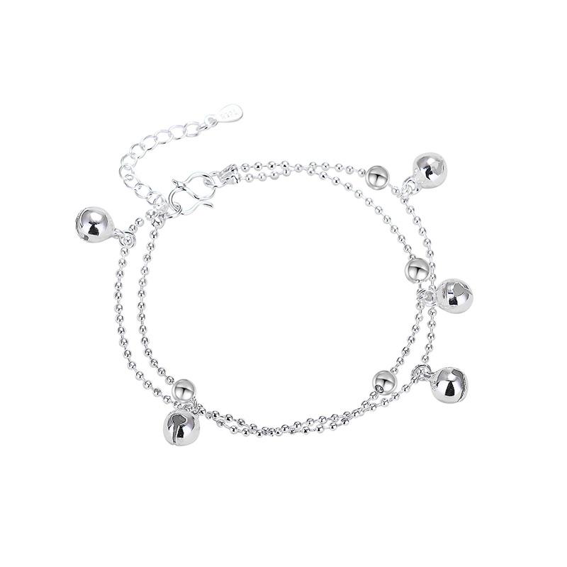 Copper Anklets, Multi-Style Star/Leaf/Dolphin Charm Double Layer Ankle Bracelets for Women