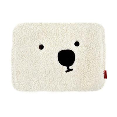 Kim Ha-chan Plush Ha-chan Pouch [13-inch/15-inch/17-inch] Fluffy Laptop Pouch/Laptop Case (Ivory, 13")