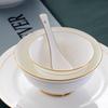 Jingdezhen Keramik Gulddekorerad Middagsset