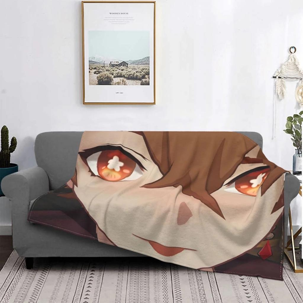Anime Breathable Super Warm Soft Blanket for Bedding Travel Blanket Flannel