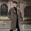 Wool coat men's autumn and winter medium and long light luxury wool sweater lapel men's double-sided wool jacket
