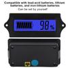 GY 6GS Battery Power LCD Display Voltage Meter 12 84V with Light Alarm Function (Blue Light)