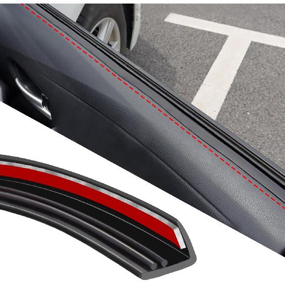 DOTAATDW Car Window Seal Strip 13.12 Ft Automotive Window Seal V-Shaped Window Sealing Strip Universal Self Adhesive Auto Window Rubber Draft Seal Upgrade