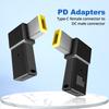 FONKEN 100W USB Tip C dişi Kare PD Fiş Dönüştürücü USB-C Hızlı şarj kablosu Thinkpad Dizüstü DC Güç Adaptörü Konektörü