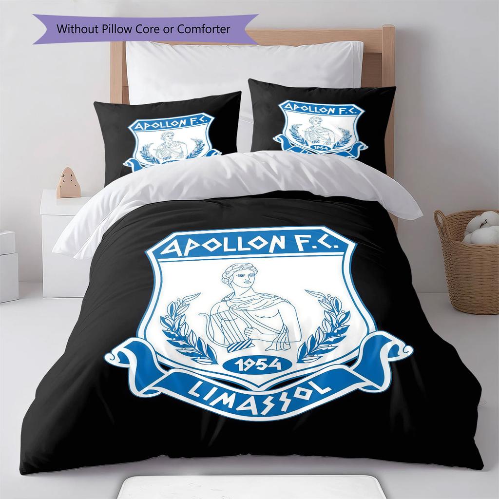 Apollon Logo Bedding Quilt Set Quilt Cover Pillowcase Home Decoration Birthday Gift (1 * Duvet Cover + 2 * Pillowcase, Without Core)