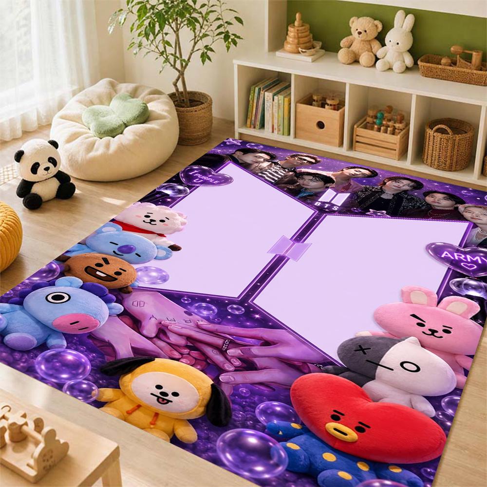 Jimin Pink Roses Carpet Soft Rug Plush Rug 8X10 Rug Living Room Rug Hallway Runner Noise Reducing