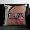 Ugly Man Funny Meme Cushion Cover Pillowcase Ultra Soft Skin Friendly Fabric Cloud Like Comfort & Concealed Zipper