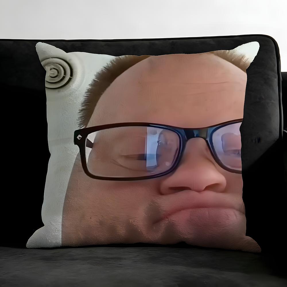 Ugly Man Funny Meme Cushion Cover Pillowcase Ultra Soft Skin Friendly Fabric Cloud Like Comfort & Concealed Zipper