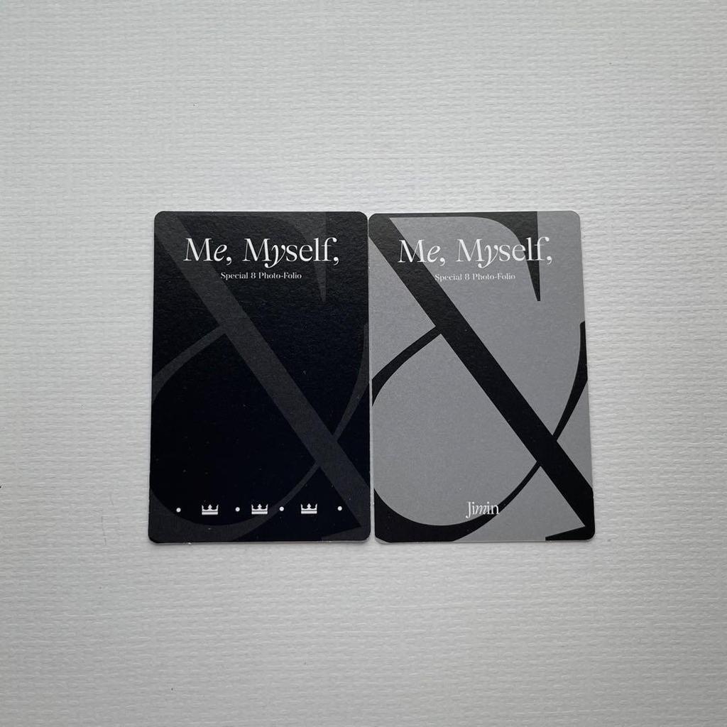 [USED] Jimin BTS Me, Myself, Photobook Included Random Trading Card Crown