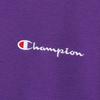 Champion Long Sleeve Crew Neck Sweatshirt with Fleece and Script Deep Men's Logo, Purple, C8-W041Z