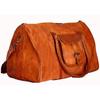 20 Nová Duffle Kozia Kožená Taška do Telocvične Batožina Cestovanie Pravá Hnedá Vintage Tote Taška