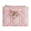 DIOR Lady DiorDahlia Sheepskin Wallet Women's Light Soft Pink S2605OUQA-M19N