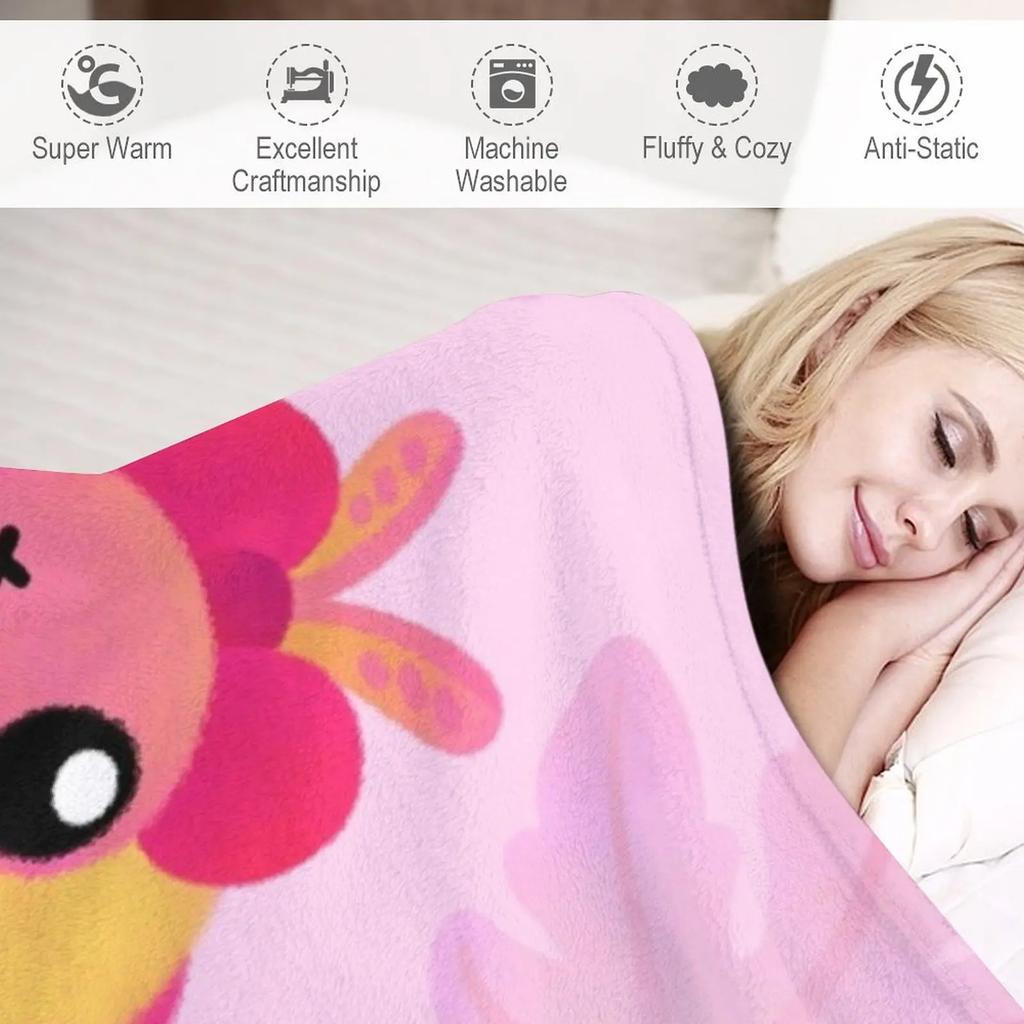 Rosy Maple Moth Throw Blanket Soft Blanket Beautiful Blankets Decorative Sofa Blankets