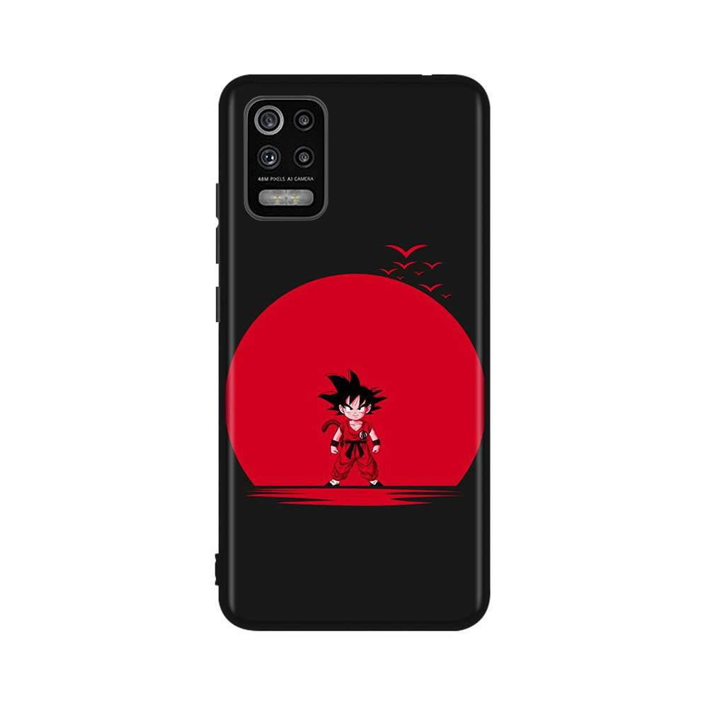 DT41 Pouzdro Dragon Ball Super pro iPhone 16 15 Plus 14 13 12 11 Pro 8 7 6S 6 SE 5S X XR XS Max Realme C30 C33 C31 9I Huawei P30 Černý měkký kryt