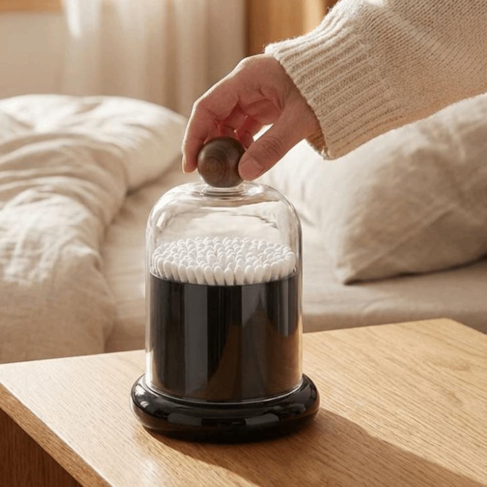 Retro Swab Toothpick Holder Plastic Toothpick Storage Box Portable Toothpick Dispenser  Living Room