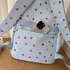 Puppy Dot Print Backpack Junior High School Student Lightweight Schoolbag Girls Large Capacity Backpack