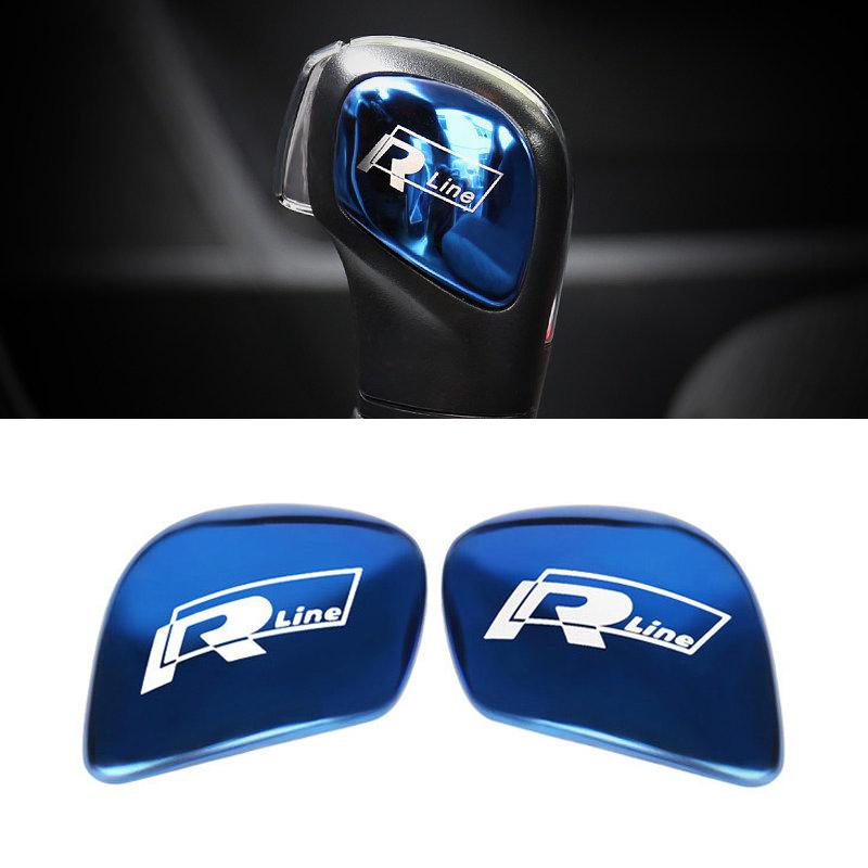 For VW Volkswagen Jetta MK5 Golf Car Styling Gear Shift Knob Gear Head Sticker Cover For Volkswagen POLO CC Golf 7 6 Bora Tiguan
