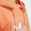 Adidas Originals Trefoil Sportswear Hoodie With Letter Logo Pattern Women Tops Pale-Khaki-Brown IW9413