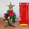 30cm Mini DIY Christmas Tree Set with Tabletop Ornaments - 0.9M Small Christmas Decorations