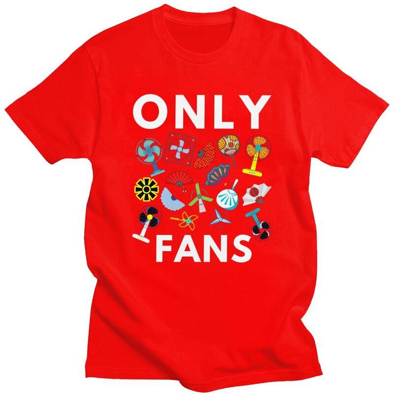 Men Only Fans Funny Meme T Shirt Summer Short Sleeve 100 Cotton Sarcastic Humor Colthing Casual Creative Graphics Tee Tops