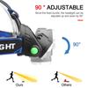 Super Bright LED Headlamp Red/Green/Blue/White Fishing Headlight Portable Flashlight Adjustable ZOOM Outdoor Waterproof Camping