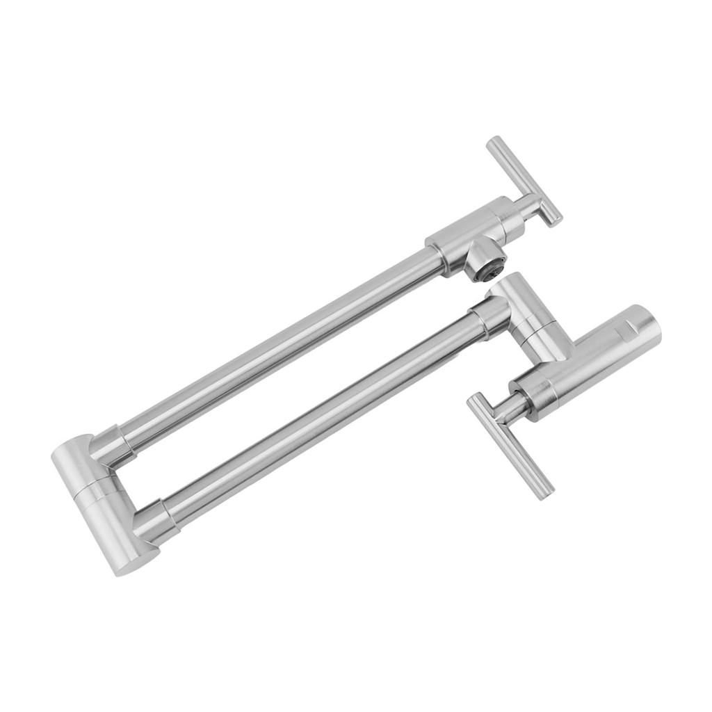 Puodo pripildymo čiaupas Varinis Sieninis Universalus Besisukantis Dviguba Rankena Sulankstomas Čiaupas Tik Šaltas