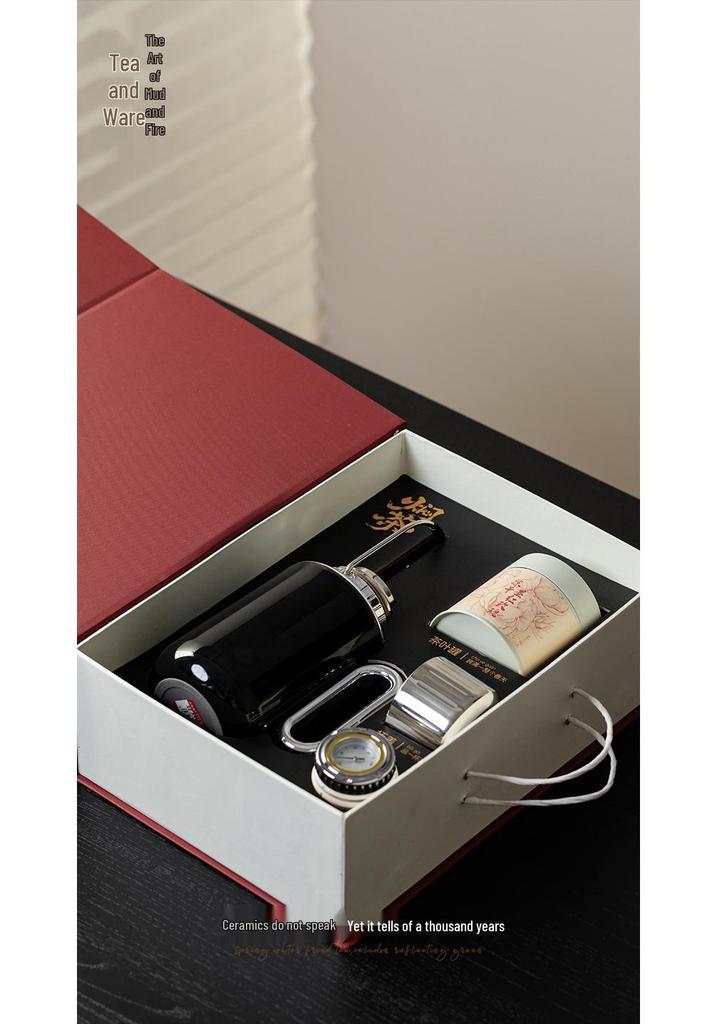 Yiyan Insulated Teapot with Handle-Lid - Elegant Gift Box for Home or Office