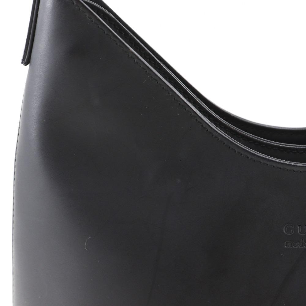 GUCCI Shoulder Bag 001.3778 black leather Women Used