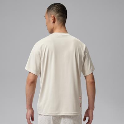 Jordan T Shirts Men's Milk White Crew Neck