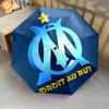 Blue Star Football Emblem Folding umbrella Suitable for all seasons travel Sun umbrella printing outdoor