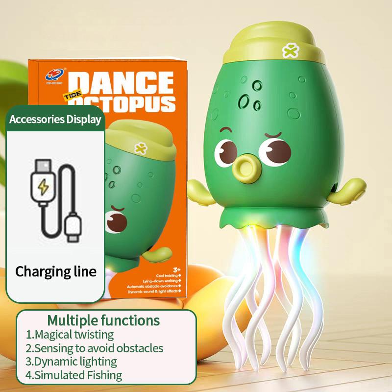 Electronic Dancing Squid Toys Magical Dancing Jellyfish Led Glowing Light Music Playful Dancing Octopu Best Kids Festival Present