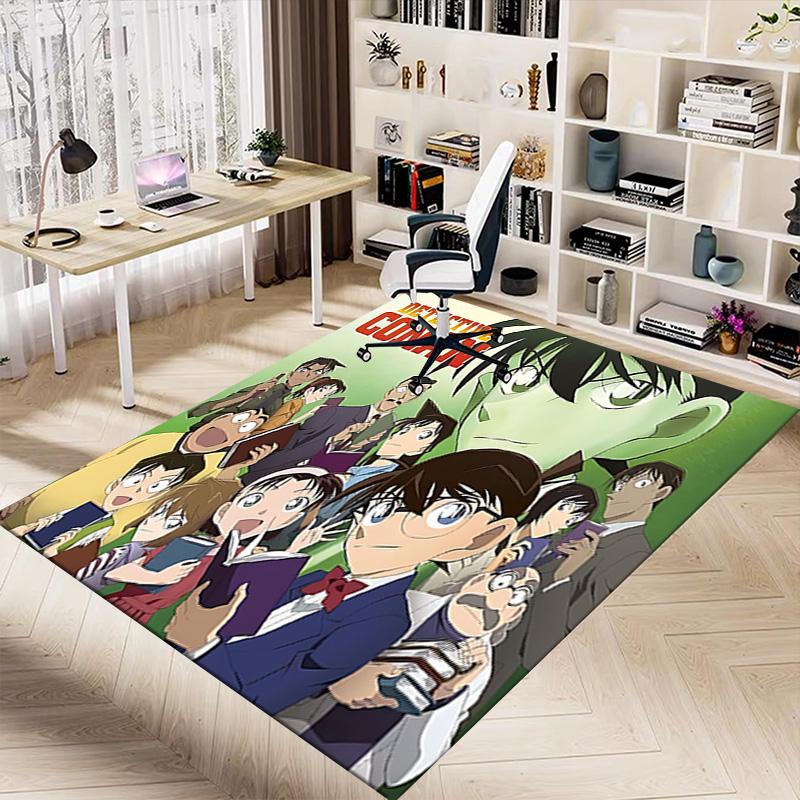 1pc Detective Conan Mystery Carpet for Playroom Bedroom Living Room Sofa Home Decor,kids Game Area Rug Non-slip Floor Mat Y72323