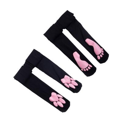 Damen-Nylonstrumpfhosen Lolitas Katzenpfote Oberschenkelhohe Strümpfe Cosplay Kätzchenklaue Strümpfe Hohe Taille Strumpfhosen Geschenke