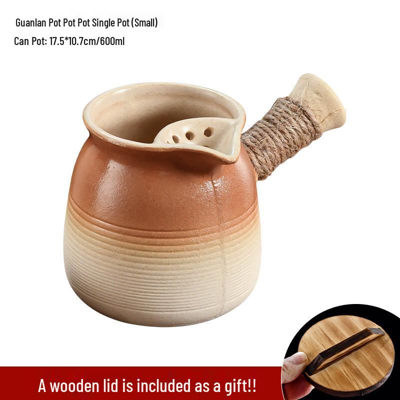 ZISIZ Ceramic Stovetop Tea & Milk Pot Set