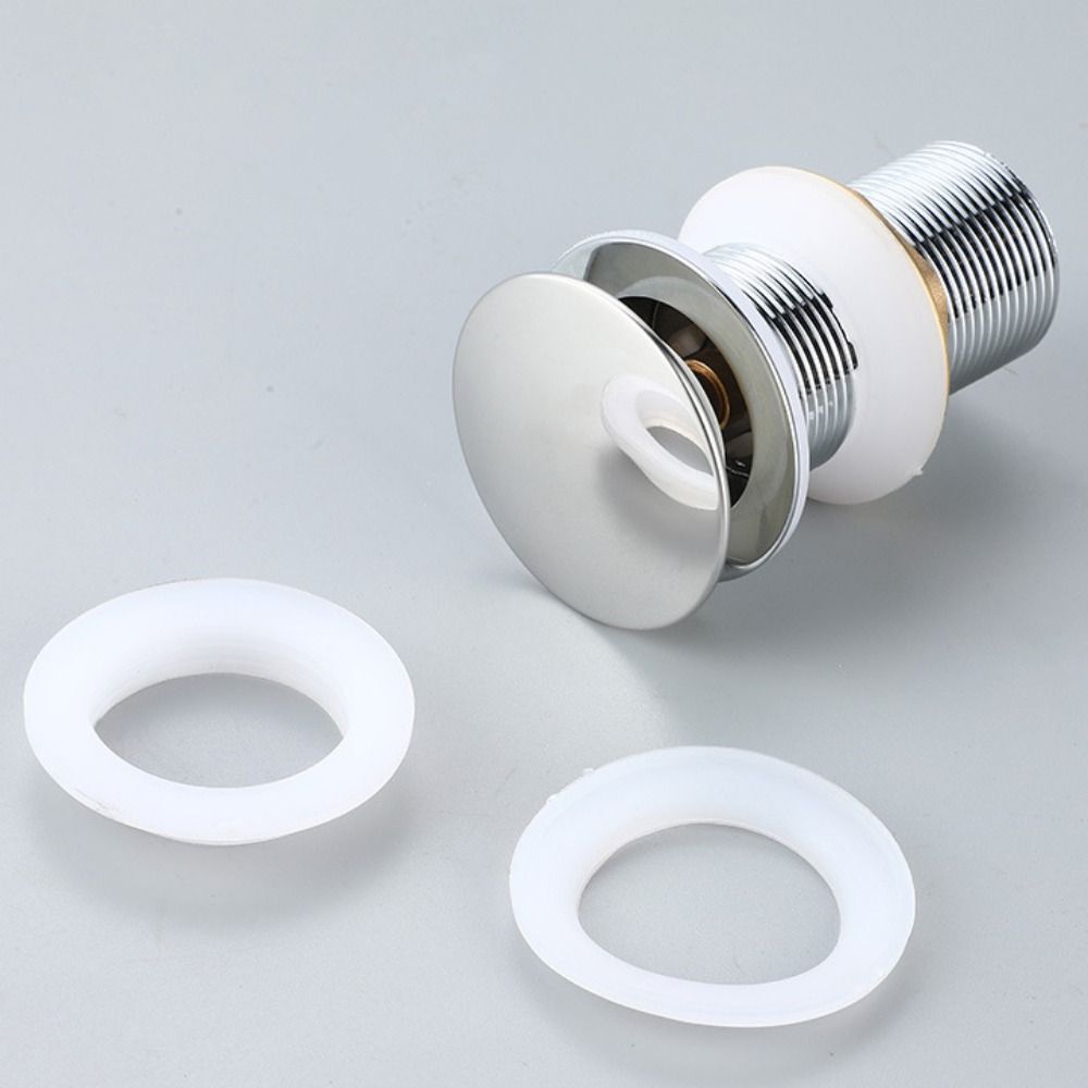 Press Type Pop-up Sink Drain Bouncing Core Sink Drain Plug Universal Basin Drainer  Washroom